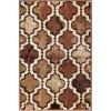 Superior Indoor Large Area Rug, Jute Backed, Perfect for Living/ Dining Room, Bedroom, Office, Kitchen, Entryway, Modern Geometric Trellis Floor Decor, Viking Collection, 8′ x 10′, Red Blue(Brown – Z)