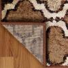 Superior Indoor Large Area Rug, Jute Backed, Perfect for Living/ Dining Room, Bedroom, Office, Kitchen, Entryway, Modern Geometric Trellis Floor Decor, Viking Collection, 8′ x 10′, Red Blue(Brown – Z)