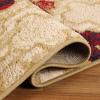 Superior Indoor Large Area Rug, Jute Backed, Perfect for Living/ Dining Room, Bedroom, Office, Kitchen, Entryway, Modern Geometric Trellis Floor Decor, Viking Collection, 8′ x 10′, Red Blue(Beige – Z)