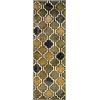 Superior Indoor Large Area Rug, Jute Backed, Perfect for Living/ Dining Room, Bedroom, Office, Kitchen, Entryway, Modern Geometric Trellis Floor Decor, Viking Collection, 8′ x 10′, Red Blue(Green – Z)