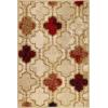 Superior Indoor Large Area Rug, Jute Backed, Perfect for Living/ Dining Room, Bedroom, Office, Kitchen, Entryway, Modern Geometric Trellis Floor Decor, Viking Collection, 8′ x 10′, Red Blue(Beige – Z)