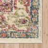 Superior Indoor Runner Rug, Floor Decor for Living/Dining Room, Bedroom, Office, Kitchen, Hardwood Floors Accessories, Soft Rugs, Colorful Medallion Aesthetic, Jasmira Collection, 2’7″ x 8′, Cream(Cream)