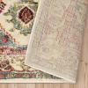 Superior Indoor Runner Rug, Floor Decor for Living/Dining Room, Bedroom, Office, Kitchen, Hardwood Floors Accessories, Soft Rugs, Colorful Medallion Aesthetic, Jasmira Collection, 2’7″ x 8′, Cream(Cream)