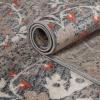 Superior Indoor Runner Rug, Jute Backed, Modern Oriental Floral Damask Floor Decor for Office, Living Room, Bedroom, Entryway, Nursery Hardwood, Tile, Augusta Collection – 9ft x 12ft, Beige Brown(Rust)