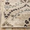 Superior Indoor Runner Rug, Jute Backed, Modern Oriental Floral Damask Floor Decor for Office, Living Room, Bedroom, Entryway, Nursery Hardwood, Tile, Augusta Collection – 9ft x 12ft, Beige Brown(Beige Brown)