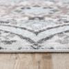 Superior Indoor Runner Rug, Jute Backed, Modern Oriental Floral Damask Floor Decor for Office, Living Room, Bedroom, Entryway, Nursery Hardwood, Tile, Augusta Collection – 9ft x 12ft, Beige Brown(Turquoise)