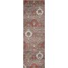 Superior Indoor Runner Rug, Jute Backed, Modern Oriental Floral Damask Floor Decor for Office, Living Room, Bedroom, Entryway, Nursery Hardwood, Tile, Augusta Collection – 9ft x 12ft, Beige Brown(Rust)