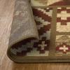 Superior Indoor Runner Rug, Jute Backing, Color Block Rugs For Hallway, Entryway, Living Room, Kitchen Floors, Bedroom, Office, Modern Southwestern Geometric Rug, Berlin Collection, 2′ 7″ x 8′, Maroon