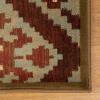Superior Indoor Runner Rug, Jute Backing, Color Block Rugs For Hallway, Entryway, Living Room, Kitchen Floors, Bedroom, Office, Modern Southwestern Geometric Rug, Berlin Collection, 2′ 7″ x 8′, Maroon