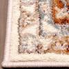 Superior Indoor Runner Rug, Jute Backing, Modern Floor Decor for Hallway, Office, Living Room, Dining, Kitchen Floors, Bedroom, Vintage Floral Medallion Rugs, Archibold Collection, 2′ 7″ x 8′, Ivory