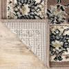 Superior Indoor Runner Rug, Jute Backing, Plush Floral Rugs for Hallway, Living Room, Kitchen Floors, Bedroom Floor Cover, Traditional Floral Medallion Rugs, Lille Collection, 2′ 7″ x 8′, Brown(Brown – Z)