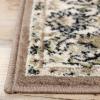 Superior Indoor Runner Rug, Jute Backing, Plush Floral Rugs for Hallway, Living Room, Kitchen Floors, Bedroom Floor Cover, Traditional Floral Medallion Rugs, Lille Collection, 2′ 7″ x 8′, Brown(Brown – Z)