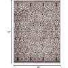 Superior Indoor Runner Rug, Vintage Bohemian Floral Home Floor Decor for Living Room, Dining, Kitchen, Bedroom, Office, Nursery, Jute Backed Rugs, Gali Collection – 4ft x 6ft, Tuscan