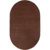 Superior Jute Oval Indoor Area Rug, Cocoa, 3′ x 5′ Oval