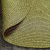 Superior Jute Oval Indoor Runner Rug, Green