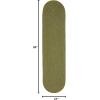 Superior Jute Oval Indoor Runner Rug, Green