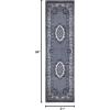 Superior 2.6x8RUG-SERAPHINA Area Rug, 2′ 7″ x 8′ Runner, Black/White(2’7″ x 8′ (Runner))