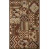 Superior Indoor Area Rug with Jute Backing, Modern Floor Decor for Home Hallway, Living Room, Floor Cover, Entryway, Bedroom, Modern Abstract Multi-Colored, 7′ x 9′, Taupe(4′ x 6′ (Rectangular))