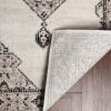Superior Kailani Indoor Area Rug with Cotton Backing, Perfect for Hallways, Entryway, Office, Living Room, Hardwood, Tile, or Carpet Cover, Oriental Modern Floral Medallion, 10′ x 14′, Blue-Cream(Grey Ivory)