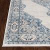 Superior Kailani Indoor Area Rug with Cotton Backing, Perfect for Hallways, Entryway, Office, Living Room, Hardwood, Tile, or Carpet Cover, Oriental Modern Floral Medallion, 10′ x 14′, Blue-Cream(Blue Ivory)