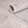 Superior Kailani Indoor Area Rug with Cotton Backing, Perfect for Hallways, Entryway, Office, Living Room, Hardwood, Tile, or Carpet Cover, Oriental Modern Floral Medallion, 10′ x 14′, Blue-Cream(Ivory Orange)
