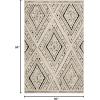 Superior Ozark 5′ x 8′ Indoor Runner Rug, Compatible, Hardwood Floors, Entryway, Durable Polypropylene Non Slip, Living Room Decor, Slate