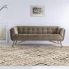 Superior Ozark 5′ x 8′ Indoor Runner Rug, Compatible, Hardwood Floors, Entryway, Durable Polypropylene Non Slip, Living Room Decor, Slate