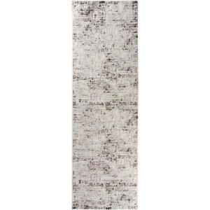 Superior Kailani Indoor Area Rug with Cotton Backing, Perfect for Hallways, Entryway, Office, Living Room, Hardwood, Tile, or Carpet Cover, Oriental Modern Floral Medallion, 10′ x 14′, Blue-Cream(Beige Brown)