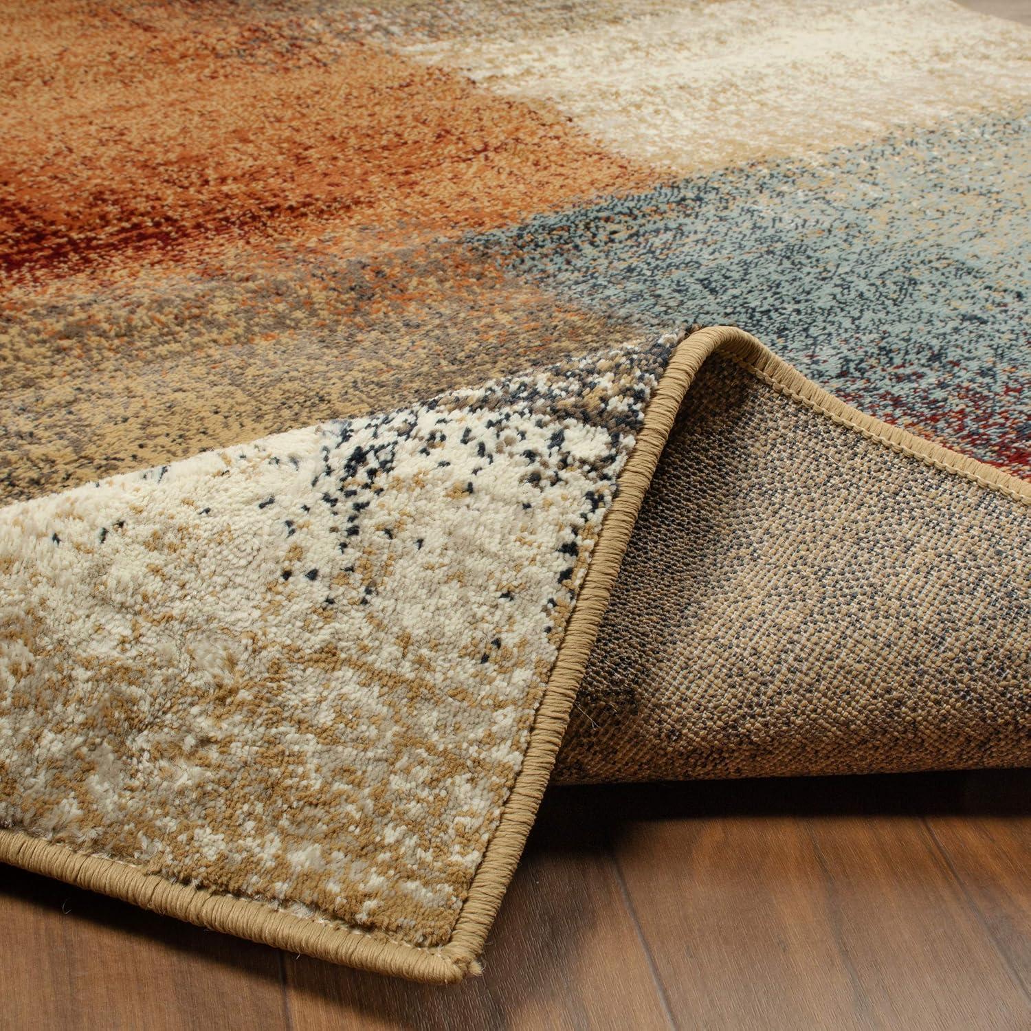 imageSuperior Indoor Area Rug or Runner Modern Geometric Abstract Floor Decor Jute Backed Rugs for Bedroom Entryway LivingDining Room Kitchen Office Dorm Nilaya Collection 2 6 x 8 CamelCamel
