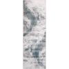 SUPERIOR Indoor Area Rug, Jute Backing, Modern Watercolor Abstract, Floor Decor for Bedroom, Office, Living/Dining Room, Entry, Hallway, Hardwood Floors, Morwenna Collection, 5′ x 8′, Rivulet(Navy Blue)