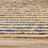 Superior Braided Dyed Jute Handwoven Indoor Area Rug, Floor Decor for Living Room, Hallway, Entry, Dining Room, Bedroom, Office, Apartment, Hand-Woven Modern Farmhouse Rugs, 2′ 6″ x 10′, Navy Blue