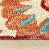 Superior Floral Medallion Eclectic Modern Country Cottage Hand-Tufted Handmade Wool Indoor Area Rug, Rust, 4′ Wide x 6′ Long(Rust)