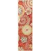 Superior Floral Medallion Eclectic Modern Country Cottage Hand-Tufted Handmade Wool Indoor Area Rug, Rust, 4′ Wide x 6′ Long(Rust)