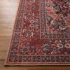 Superior Indoor Area Rug, Cotton Backing, Floral Medallion Rugs for Kitchen Floors, Office, Soft Floor Cover, Modern Home Decor, Fiorella Collection, 5′ x 7′ 6″, Berry Red