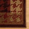 Superior Indoor Area Rug, Jute Backing, Modern Farmhouse Checkered Houndstooth, Ideal for Entry, Living Room, Kitchen, Bedroom, Hallway, Floor Cover, Natte Collection, 8′ x 10′, Mocha