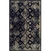 Superior Indoor Area Rug, Jute Backing, Modern Plush Rugs for Entryway, Living Room, Kitchen Floors, Bedroom, Hallway, Office Floor Cover, Medallion Rugs, Mayfair Collection, 5′ x 8′, Ivory(Black)