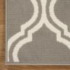 Superior Indoor Area Rug, Jute Backing Rugs, Modern Floor Decor for Entryway, Hallway, Kitchen, Office, Bedroom, Living Room, Dining Room, Nursery, Elegant Double Trellis, 5′ x 5′, Grey
