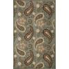 Superior Indoor Area Rug, Jute Backing, Vintage Farmhouse Paisley Floral, Ideal for Entryway, Living Room, Kitchen, Bedroom, Hallway, Floor Cover, Parkway Collection, 7′ x 9′, Slate(Parkway – Slate)