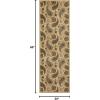 Superior Indoor Area Rug, Jute Backing, Vintage Farmhouse Paisley Floral, Ideal for Entryway, Living Room, Kitchen, Bedroom, Hallway, Floor Cover, Parkway Collection, 7′ x 9′, Slate(Parkway – Beige)