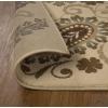 Superior Indoor Area Rug, Jute Backing, Vintage Farmhouse Paisley Floral, Ideal for Entryway, Living Room, Kitchen, Bedroom, Hallway, Floor Cover, Parkway Collection, 7′ x 9′, Slate(Parkway – Beige)