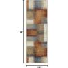 Superior Indoor Area Rug or Runner, Modern Geometric Abstract Floor Decor, Jute Backed Rugs for Bedroom, Entryway, Living/Dining Room, Kitchen, Office, Dorm, Nilaya Collection, 2′ 6″ x 8′, Camel(Camel)