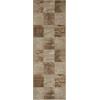 Superior Indoor Large Area Rug, Modern Abstract Style with Jute Backing, Floor Decor for Office, Living Room, Dorm, Kitchen, Dining, Entryway, Hardwood Throw, Brentwood Collection, 2′ 7″ x 8′, Beige(Camel)