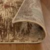 Superior Indoor Large Area Rug, Modern Decor for Bedroom, Living/Dining Room, Office, Kitchen, Entryway, Playroom, Kids, Hardwood Floor Throw, Jute Backing, Kahuna Collection, 8′ x 10′, Rivulet(Camel)