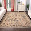 Superior Kirkby Indoor Area Rug – Distressed Modern Floral Vine Design, Soft Living Room Carpet with Jute Backing, Non-Slip Decorative Home Accent Rug for Bedroom, Dining Room, Entryway, 5′ x 8′, Red(Red)