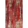 Superior Hazelbrook Modern Abstract Non-Slip Indoor Area Rug with Foam Backing, Soft Living Room Carpet, Stylish Bedroom Accent Rug, Durable Floor Mat for Home Décor, 2′ 7″ x 8′, Orange(5 x 8 Feet)