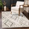 Superior Indoor Small Area Rug, Jute Backed, Perfect for Entryway, Office, Living/Dining Room, Bedroom, Kitchen, Hardwood Floor, Geometric Modern Decor, Ozark Collection, 4′ x 6′, Slate