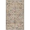 Superior Kirkby Indoor Area Rug – Distressed Modern Floral Vine Design, Soft Living Room Carpet with Jute Backing, Non-Slip Decorative Home Accent Rug for Bedroom, Dining Room, Entryway, 5′ x 8′, Red(Red)