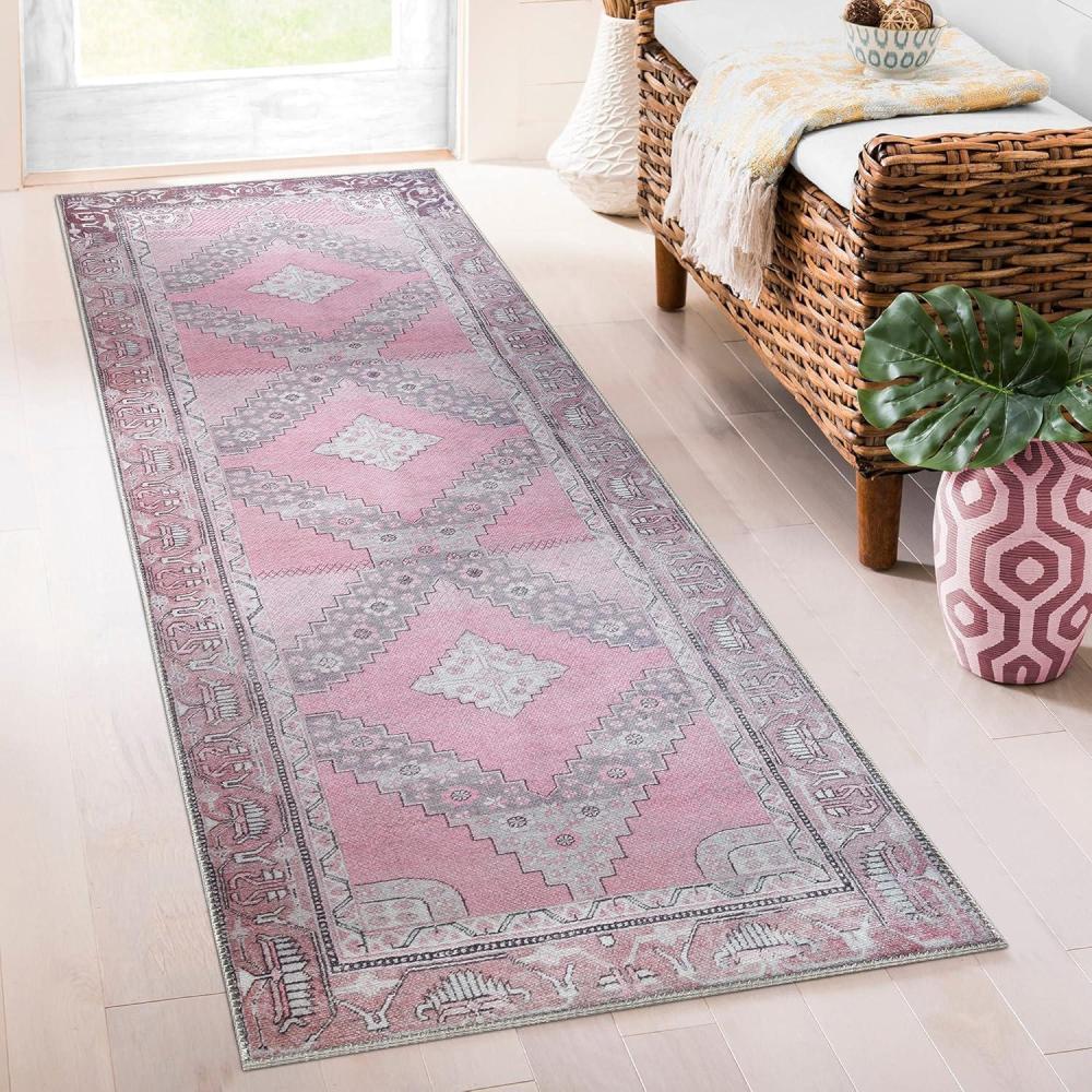 imageSuperior Indoor Area Rug Bohemian Geometric Home Floor Decor Bedroom LivingDining Room Office Entry Unique Soft Cotton Backed Rugs Sterling Collection 3 6 x 5 6 SangriaSter  Sangria