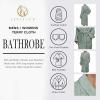 Cotton Unisex Terry Robe, Soft And Absorbent Robes For Men And Women, Bathroom Accessories(Sage)