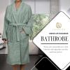 Cotton Unisex Terry Robe, Soft And Absorbent Robes For Men And Women, Bathroom Accessories(Sage)